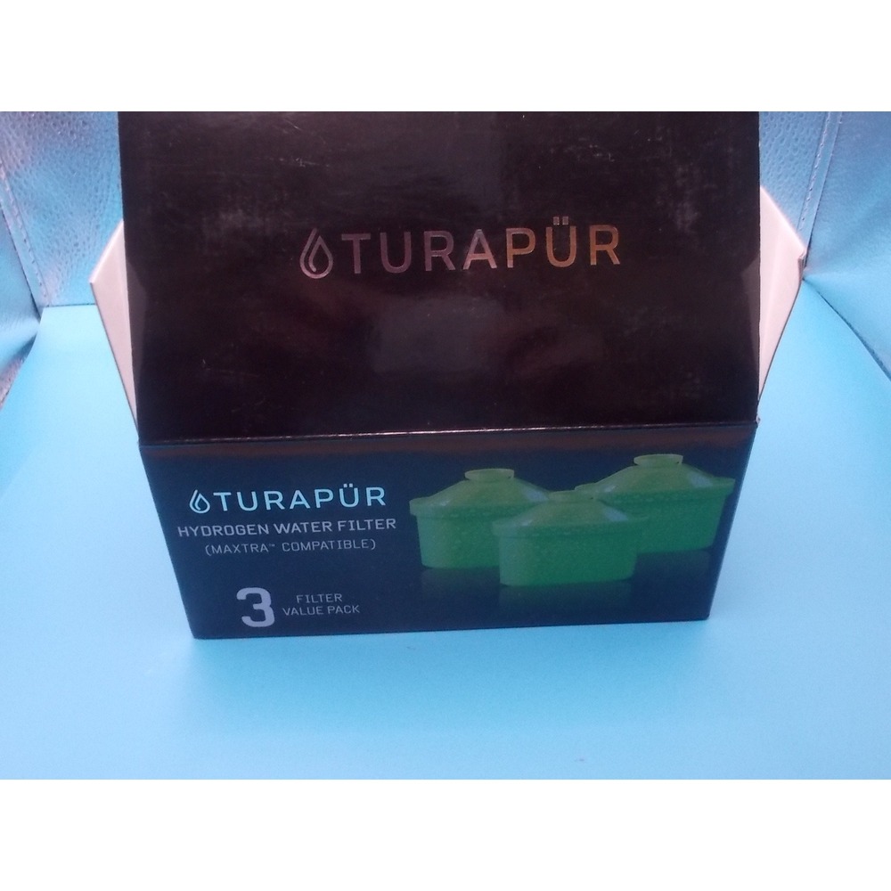 Turapur Hydrogen Water Filter 3 Pack Replacement Cartridges Maxtra Compatible